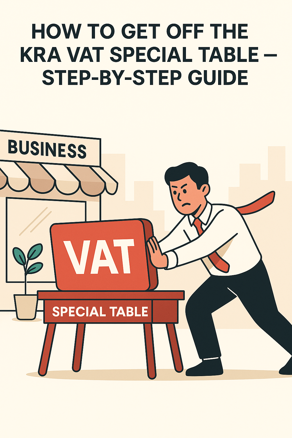 How to get out of VAT special table step by step guide