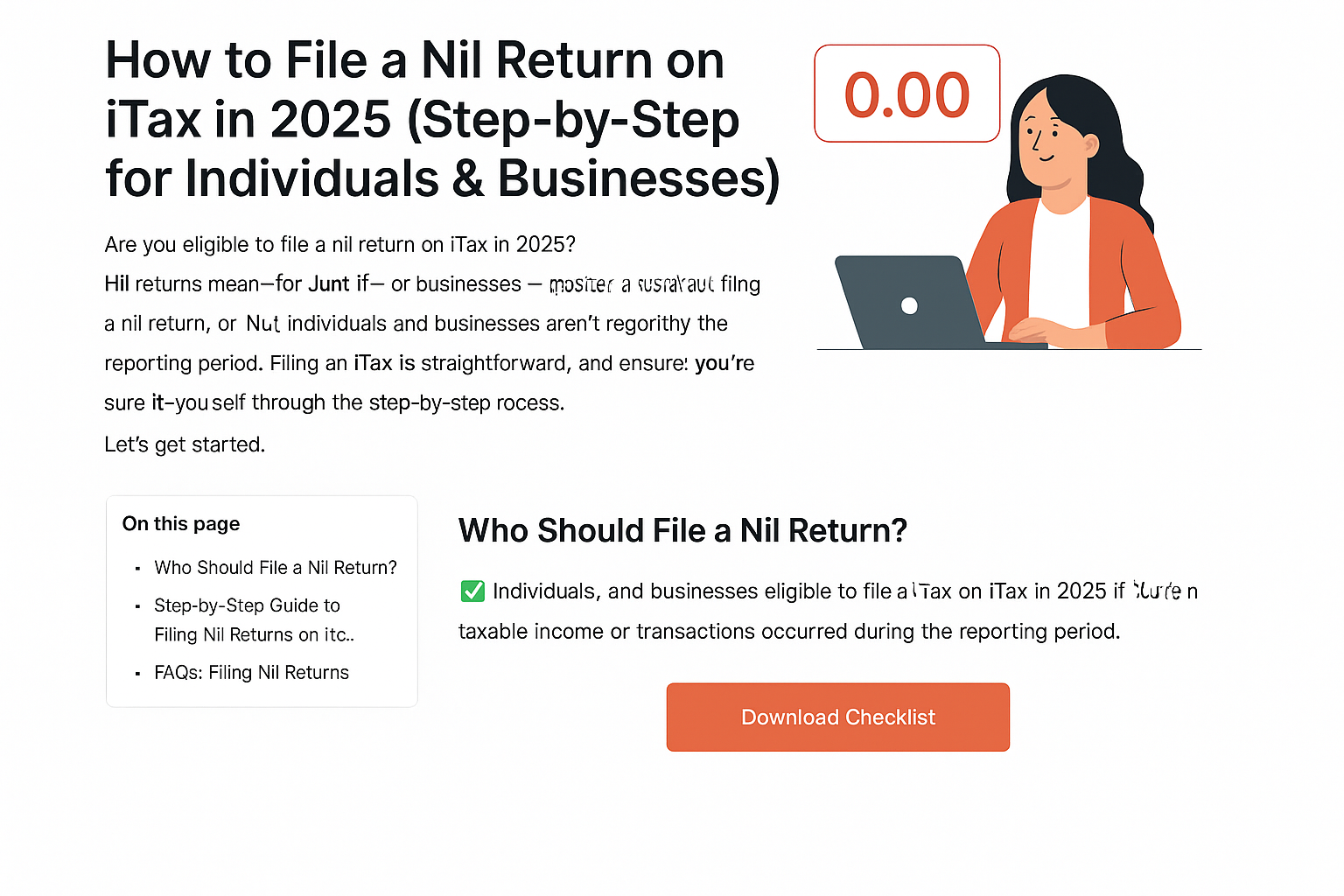 How to file Nil Return