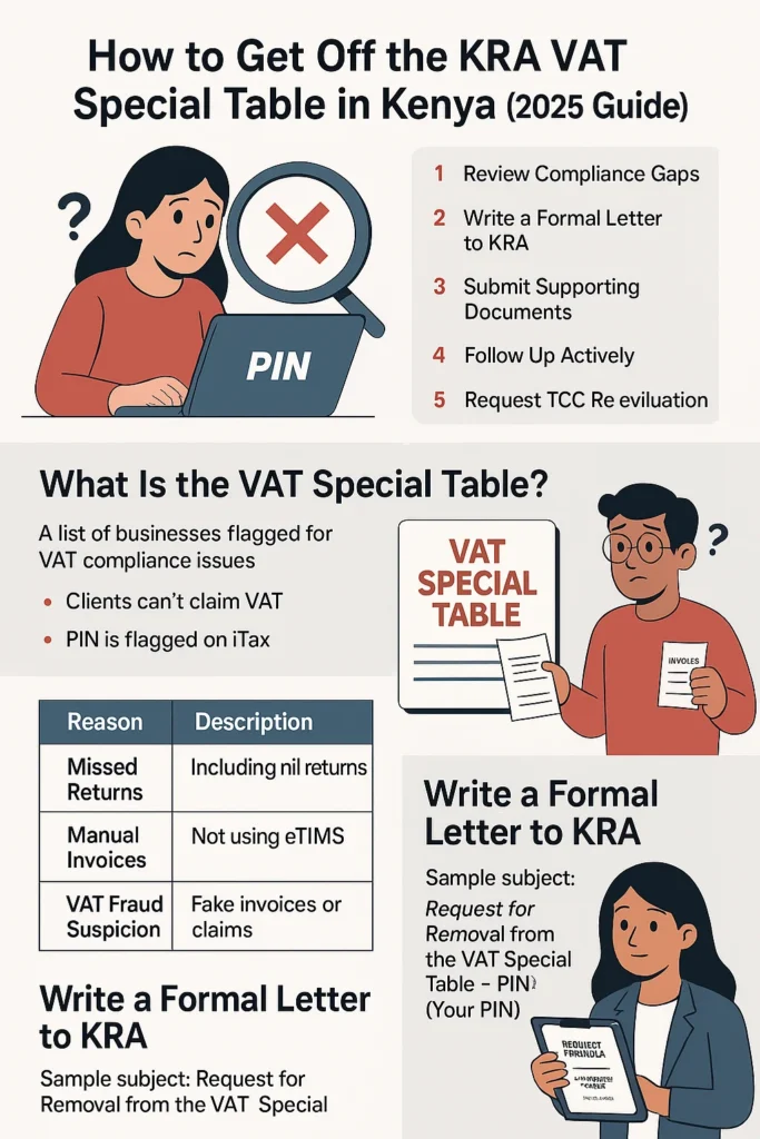 ushuru vat special table infographic